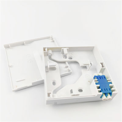 1 Port LC UPC Plastic Fiber Optic Faceplate Socket Panel for Seamless FTTH Installation