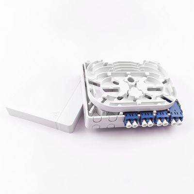 102*81*30mm LC/UPC Plastic Fiber Optic Faceplate Socket Panel for Indoor FTTH Network