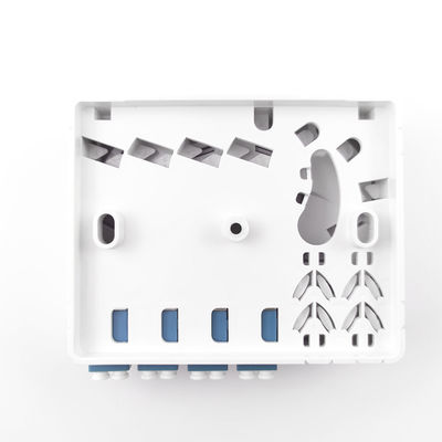 102*81*30mm LC/UPC Plastic Fiber Optic Faceplate Socket Panel for Indoor FTTH Network