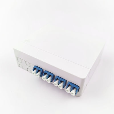 102*81*30mm LC/UPC Plastic Fiber Optic Faceplate Socket Panel for Indoor FTTH Network