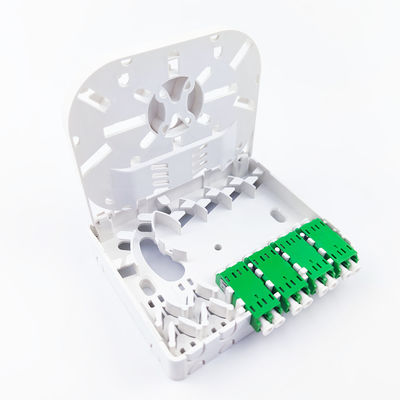 FTTH Network Compatible Fiber Optic Socket Panel 4 Cores ABS PC Material for Indoor