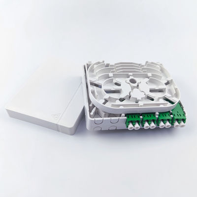 FTTH Network Compatible Fiber Optic Socket Panel 4 Cores ABS PC Material for Indoor