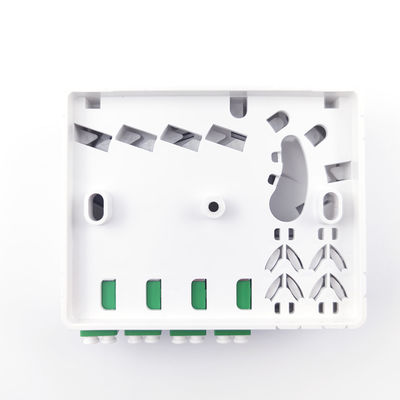 FTTH Network Compatible Fiber Optic Socket Panel 4 Cores ABS PC Material for Indoor