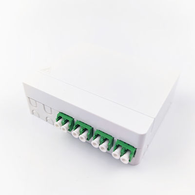 FTTH Network Compatible Fiber Optic Socket Panel 4 Cores ABS PC Material for Indoor