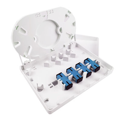 152*110*31mm SC/UPC Plastic Fiber Optic Faceplate Socket Panel for Indoor FTTH Network