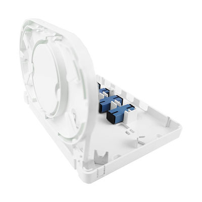 152*110*31mm SC/UPC Plastic Fiber Optic Faceplate Socket Panel for Indoor FTTH Network