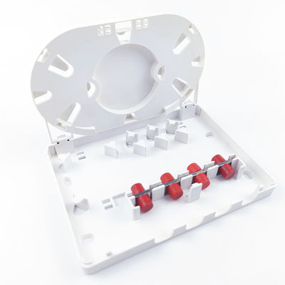 FC/UPC Plastic Fiber Optic Faceplate Socket Panel Used for Indoor Network FTTH 4 Cores