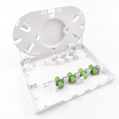 FC/APC Connector Type 4 Cores Plastic Fiber Optic Faceplate Socket Panel for FTTH Network