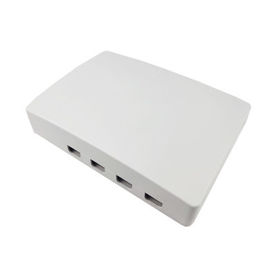 FC/APC Connector Type 4 Cores Plastic Fiber Optic Faceplate Socket Panel for FTTH Network
