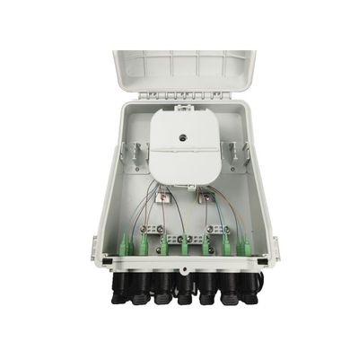 24Cores IP65 FTTH Wall-Mounted/Pole-Mounted Fiber Optic Distribution Box PC ABS Material