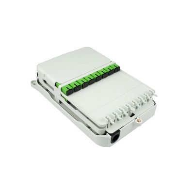 16 Cores Wall-Mounted PLC Fiber Distribution Box Made of PC ABS for FFTX Connections