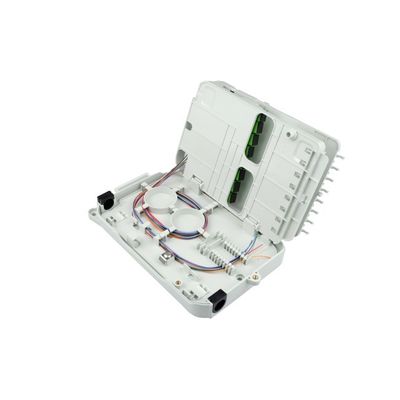 16 Cores Wall-Mounted PLC Fiber Distribution Box Made of PC ABS for FFTX Connections