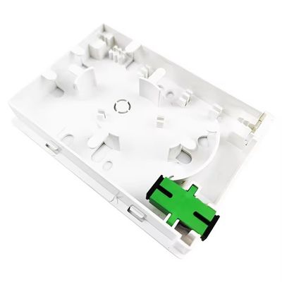 Time 5 years 2-Cores SC APC Plastic Fiber Optic Faceplate Socket Panel for FTTH Network
