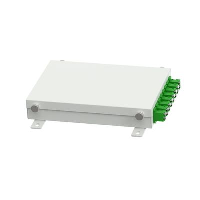 Aluminum 8 Cores FC APC Type Fiber Optic Distribution Box for Network FTTH/FTTX Terminals
