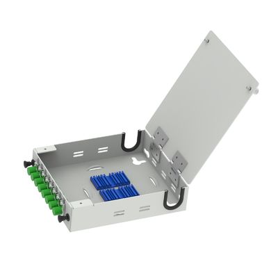 Aluminum 8 Cores FC APC Type Fiber Optic Distribution Box for Network FTTH/FTTX Terminals