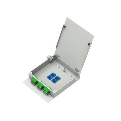 Cold Rolled Steel Network ODN Power LC APC Type 12 Cores Fiber Optic FTTH Terminal Box