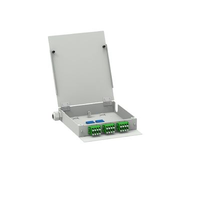Cold Rolled Steel Network ODN Power LC APC Type 12 Cores Fiber Optic FTTH Terminal Box