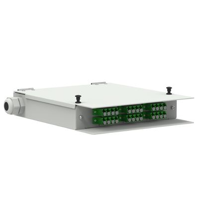 Cold Rolled Steel Network ODN Power LC APC Type 12 Cores Fiber Optic FTTH Terminal Box