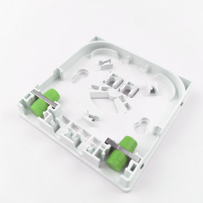 2 Cores FC APC Plastic Fiber Optic Faceplate Socket Panel for Density ODN FTTH Network