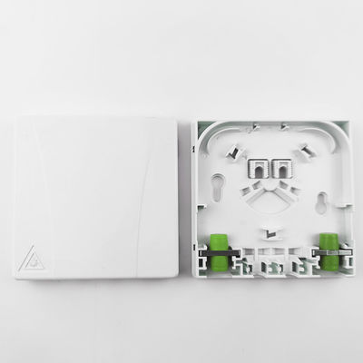 2 Cores FC APC Plastic Fiber Optic Faceplate Socket Panel for Density ODN FTTH Network