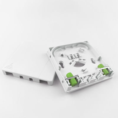 2 Cores FC APC Plastic Fiber Optic Faceplate Socket Panel for Density ODN FTTH Network