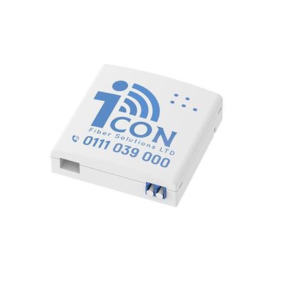 2 Cores LC UPC Plastic Fiber Optic Faceplate Socket Panel for Indoor in FTTH Network